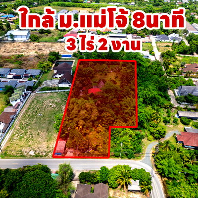 Land for sale San Sai Chiang Mai : House + Land for Sale | Near Maejo University 📍 Pa Phai, San Sai, Chiang Mai | Main Road 4034