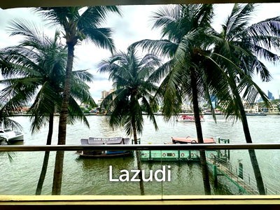 คอนโดให้เช่า : 2 bed 2 bath riverfront Condo 118 sqm  at Baan Chao Praya for rent