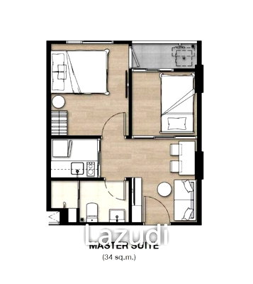 ขายคอนโด : 2 Bed 1 Bath 33.9 SQ.M The Origin Kathu – Patong