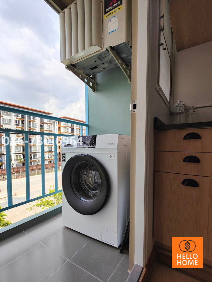 รูป 🌟 ให้เช่า ห้องคอมไบน์ 2 Bed กว้าง 44 ตร.ม. แต่งสวยพิเศษสุด (มีเครื่องซักผ้า) | ลุมพินี คอนโดทาวน์ ร่มเกล้า-สุวรรณภูมิ 🌟 - รูปที่ 14/22