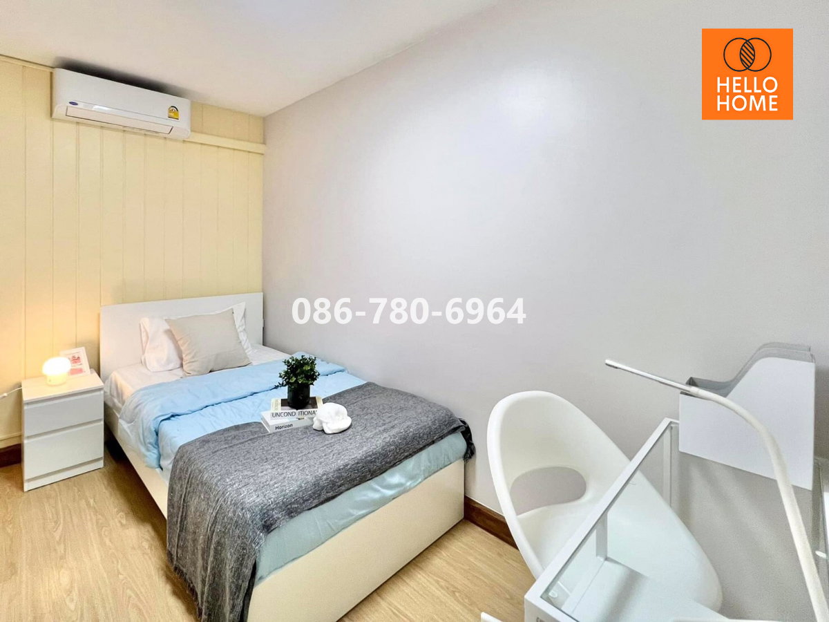 รูป 🌟 ให้เช่า ห้องคอมไบน์ 2 Bed กว้าง 44 ตร.ม. แต่งสวยพิเศษสุด (มีเครื่องซักผ้า) | ลุมพินี คอนโดทาวน์ ร่มเกล้า-สุวรรณภูมิ 🌟 - รูปที่ 9/22