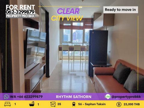 🌟 High-Floor Living! Modern 1-BR at Rhythm Sathorn (Sathorn 21) – Near BTS Saphan Taksin