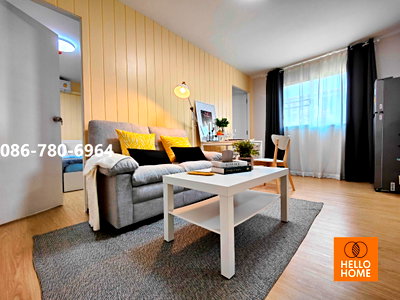 คอนโดให้เช่า : 🌟 ให้เช่า ห้องคอมไบน์ 2 Bed กว้าง 44 ตร.ม. แต่งสวยพิเศษสุด (มีเครื่องซักผ้า) | ลุมพินี คอนโดทาวน์ ร่มเกล้า-สุวรรณภูมิ 🌟