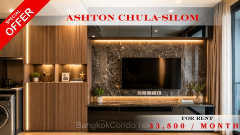 🌹✨ Exclusive Unit For Rent 📌 Ashton Chula–Silom (Line: @rent2022) | Near MRT Samyan  ✨Prime Location | Ready to Move In! ✨  📌 Ref Code: A01529