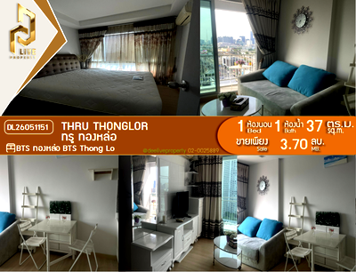 Condos for sale : DL26051151 Condo for sale, Thru Thonglor near BTS Thong Lo, ready to move in, call urgently 0614453194 LineID @952jdxxk