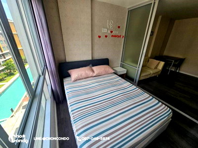 ขายคอนโด : DCondo ดีคอนโด ชั้น6 ตึกD  ------------วิวสระ------------Tel 097-049-5874 (Line: @choncondo มี@ด้วย)