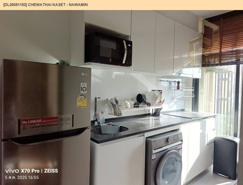 รูป DL26051153 ให้เช่าคอนโด ชีวาทัย เกษตร - นวมินทร์ (Chewathai Kaset - Nawamin) ใกล้ - พร้อมเข้าอยู่ โทรด่วน 0638692663 LineID @138fpvll - รูปที่ 5/6