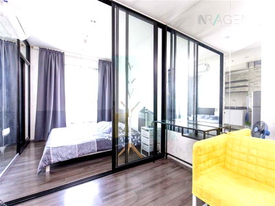 Condos for rent : For Rent Condo THE BASE PARK WEST SUKHUMVIT 77 Building 1, Floor 38,1 bed room, Room size 26.00 sqm