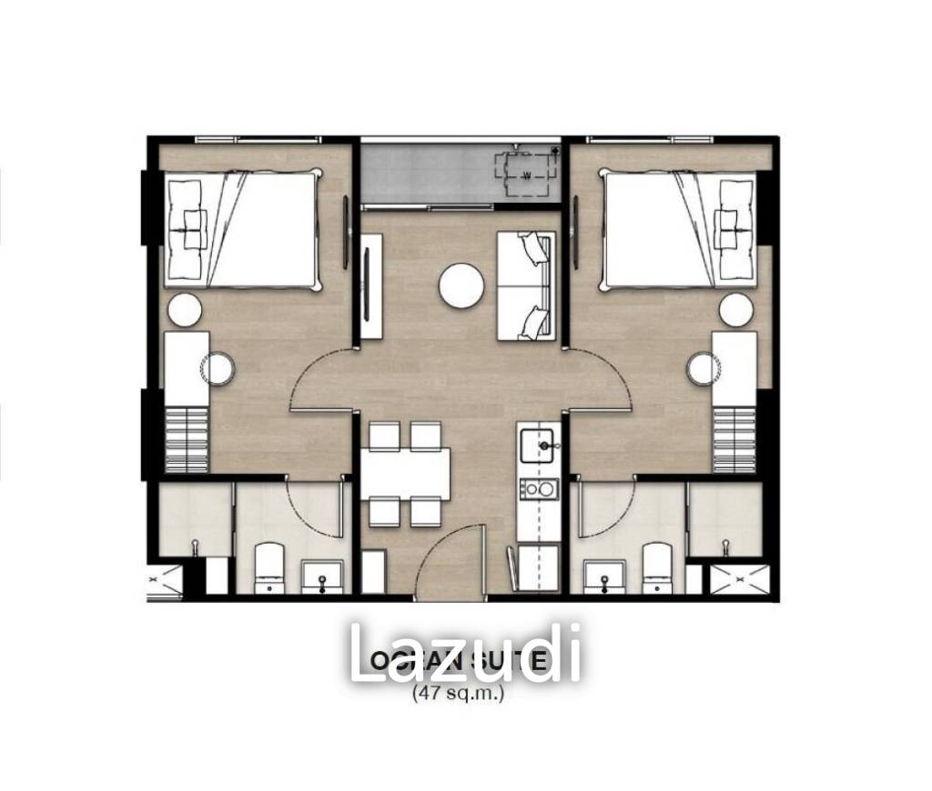 picture 2 Bed 2 Bath 47.7 SQ.M The Origin Kathu – Patong - 1/1