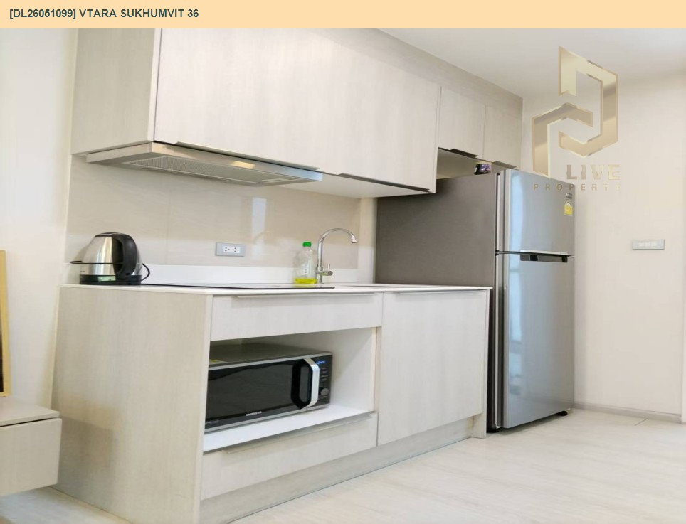 รูป MDL26051099 ให้เช่าคอนโด วีธารา สุขุมวิท 36(Vtara Sukhumvit 36)ใกล้BTS ทองหล่อ ห้องตกแต่งสวย ทรด่วน 0653619502 LineID @897iyzll - รูปที่ 2/6