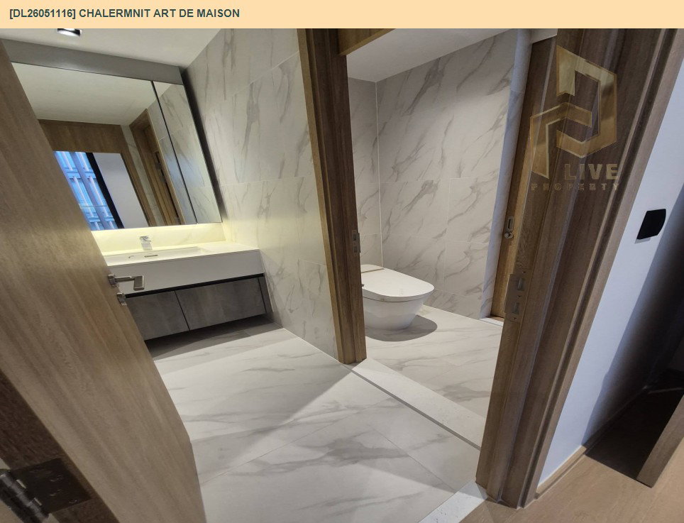 รูป DL26051116 ให้เช่าคอนโด เฉลิมนิจ อาร์ต เดอ เมซง สุขุมวิท 53 (Chalermnit Art De Maison) ใกล้ - พร้อมเข้าอยู่ โทรด่วน 0638692663 LineID @655ebbvc - รูปที่ 7/7