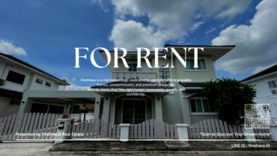 Houses for rent Mee Chok Plaza  : M-77 🌆 House for rent in Regent 2 project | Ready to move in immediately. Asian Modern style, warm, quiet and private atmosphere 🏆