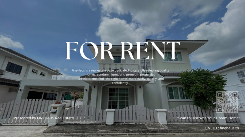 บ้านเดี่ยวให้เช่า : M-77 🌆 ให้เช่าบ้าน โครงการ Regent 2 | พร้อมเข้าอยู่ทันที สไตล์ Asian Modern บรรยากาศอบอุ่น เงียบสงบ เป็นส่วนตัว 🏆