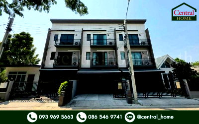 ทาวน์โฮม เดอะ คริสตัล เอสบี : ทาวน์โฮม 3 ชั้น บ้านกลางเมือง ราชพฤกษ์-สาทร บ้านใหม่ สภาพดี แปลงหน้าสวน