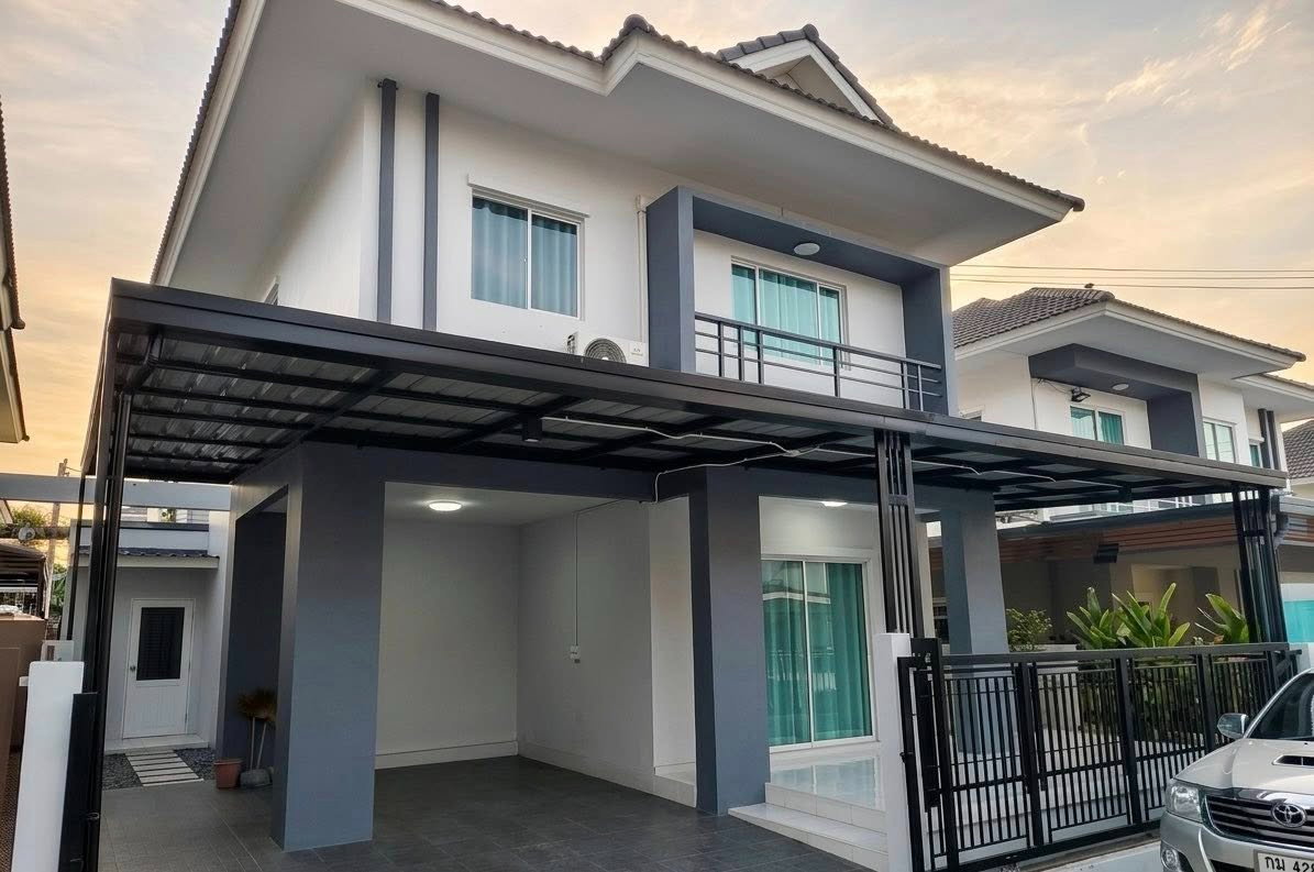 รูป ให้เช่าบ้านเดี่ยวหลังใหม่ ม.แลนซิโอคริป บ่อวิน ศรีราชา - รูปที่ 1/14