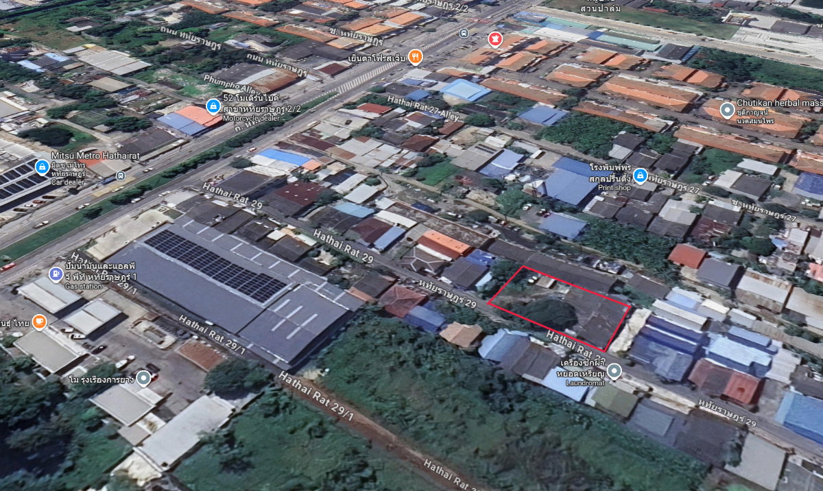 รูป ขายที่ดินเปล่าพร้อมห้องเช่า ซอยหทัยราษฎร์ 29 ขนาด 171 ตร.วา เข้าซอยเพียง 50 เมตร มีรายได้ค่าเช่า 1.5 หมื่น/เดือน เขตมีนบุรี กทม. - รูปที่ 2/4