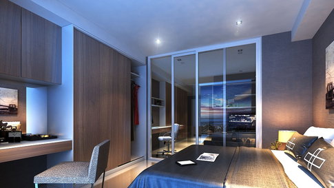 Condo For Rent: Supalai Prima Riva Riverfront, Praram 3 Rd., 43 sq.m., 11th Floor