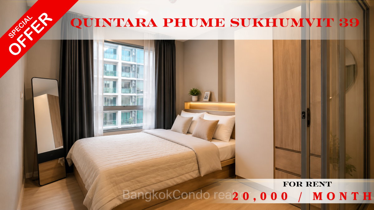 picture 🌹✨ Exclusive Unit For Rent 📌 Quintara Phume Sukhumvit 39 (Line: @rent2022) | Prime Sukhumvit 39 Location  ✨Ready to Move In! ✨  📌 Ref Code: A10766 - 1/8