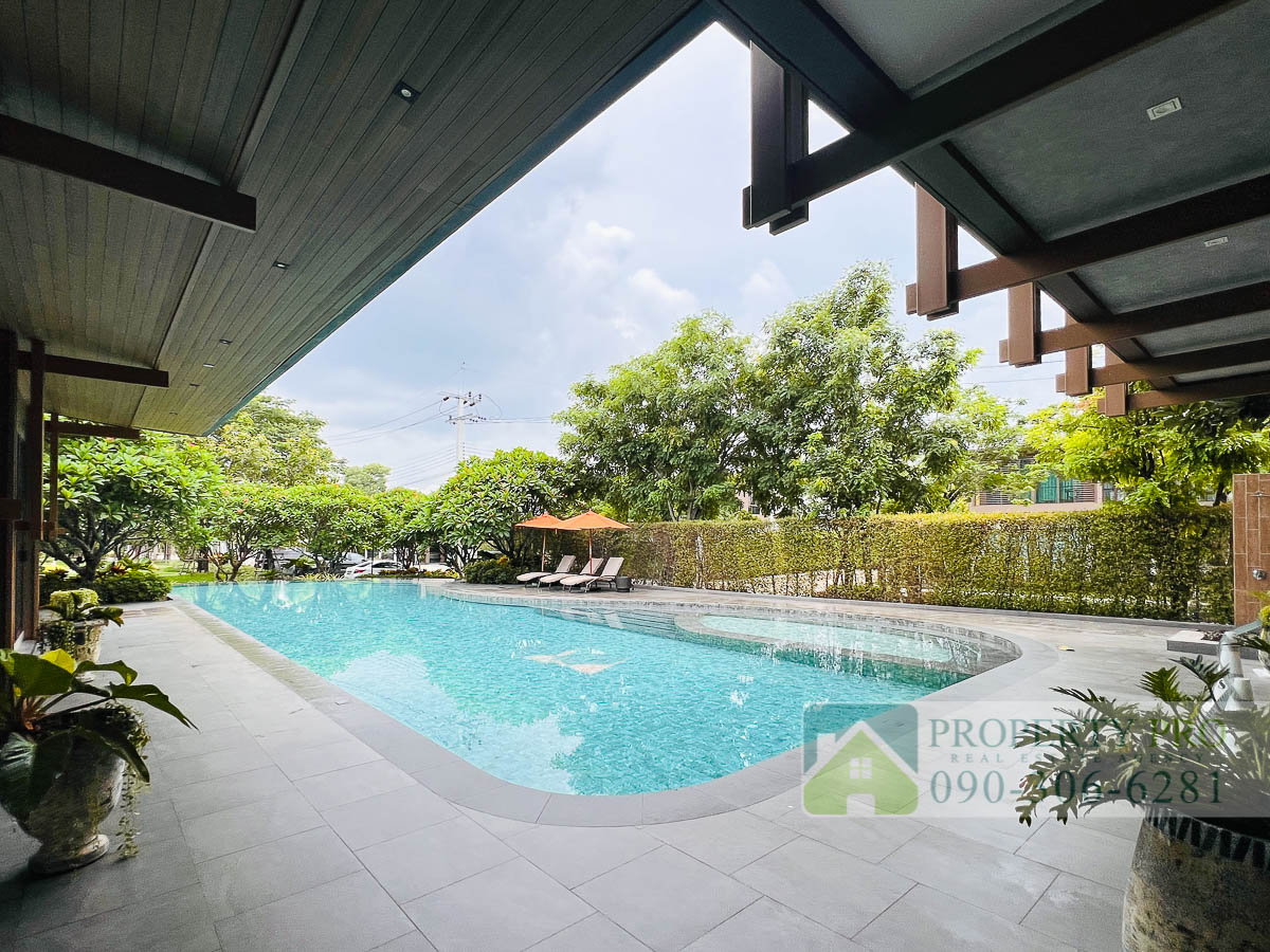 รูป ให้เช่า บ้าน บุราสิริ กรุงเทพกรีฑา บ้านเดี่ยว 4 ห้องนอน 77 ตรว 330 ตรม บ้านใหม่ เฟอร์นิเจอร์ครบ มีห้องแม่บ้าน ใกล้ รามคำแหง พระราม 9 : MF26R-002 - รูปที่ 38/40