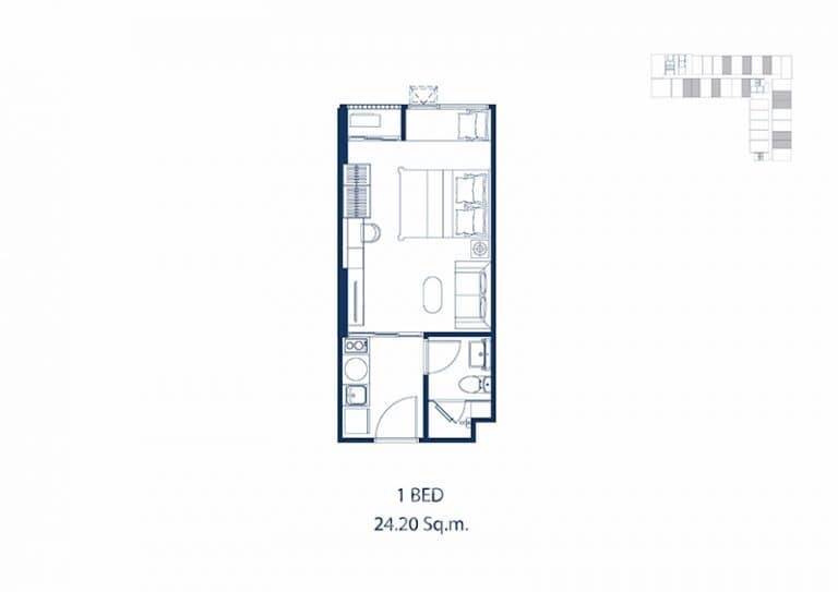 picture Studio Condo at Park Origin Phayathai near BTS Phaya Thai (ID 577624) - 6/6