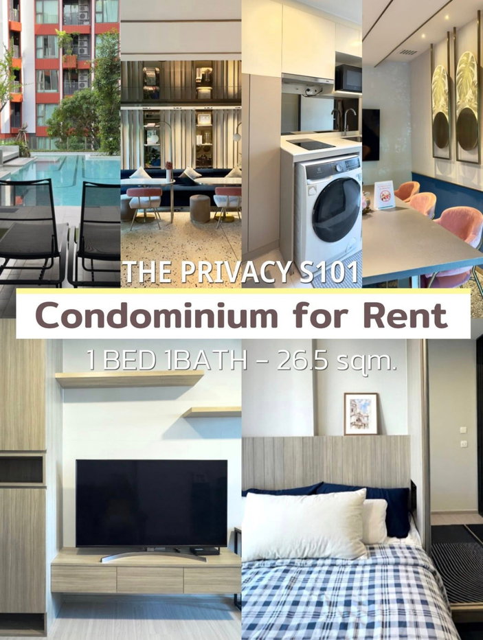 รูป ให้เช่าคอนโด The Privacy S101 (BTS E11 Punnawithi) ห้องสวย เฟอร์ครบ 096-1495654 - รูปที่ 6/19