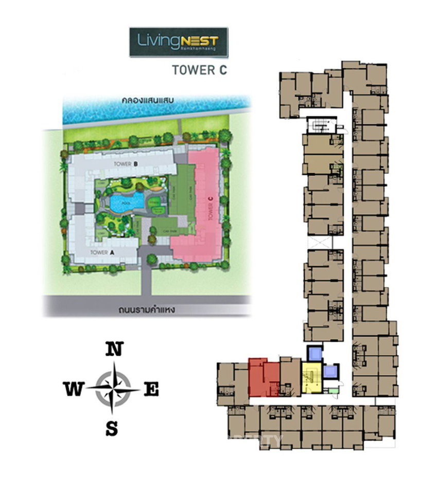 รูป คอนโด 1 ห้องนอน ขาย Living Nest รามคำแหง ใกล้ หัวหมาก (ID 2084374) - รูปที่ 10/11