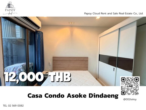 Great price 🔥 Convenient location at Casa Condo Asoke-Dindaeng! 