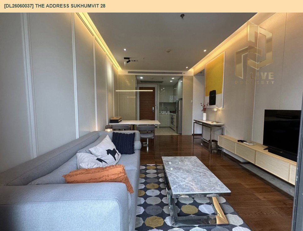 รูป DL26060037 ให้เช่าคอนโด ดิ แอดเดรส สุขุมวิท 28 (The Address Sukhumvit 28) ใกล้ BTS พร้อมพงษ์ พร้อมเข้าอยู่ โทรด่วน 0653619502 LineID @217jgcbp - รูปที่ 2/11