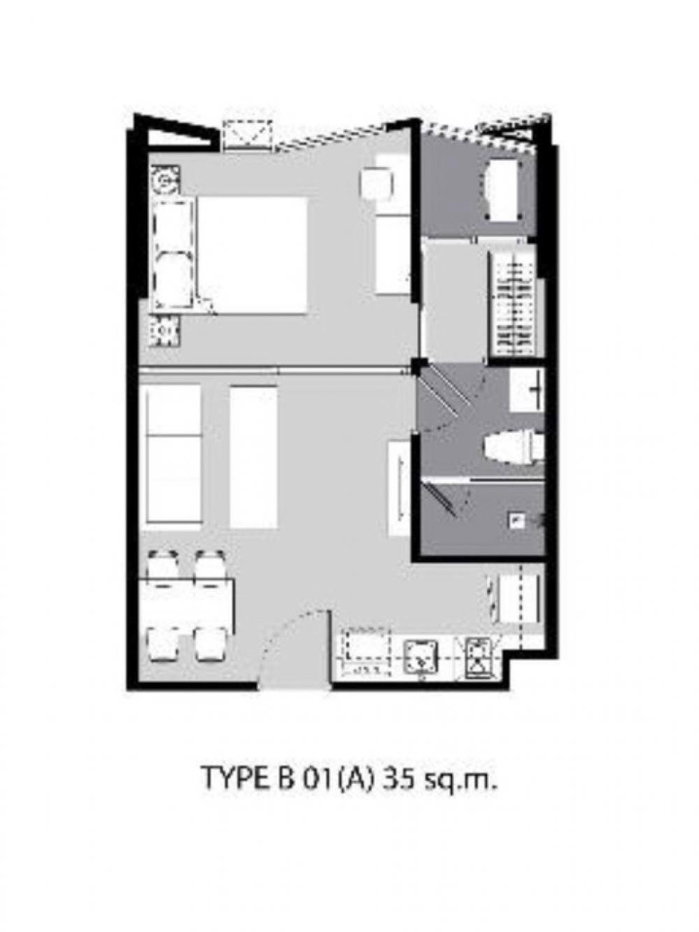 รูป คอนโด 1-ห้องนอน ที่ ริทึ่ม เอกมัย ใกล้ BTS เอกมัย (ID 2296393) - รูปที่ 12/12