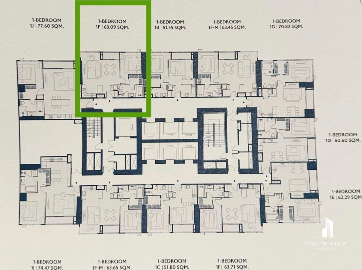 รูป PM035397 ✨Flash Deal ✨ One Bangkok Residence 187 (1Bed 1Bath 64 SQM.) พร้อมอยู่ ! เพียง 150,000 บาทต่อเดือน Tel.0981315848 @propmatch - รูปที่ 15/18