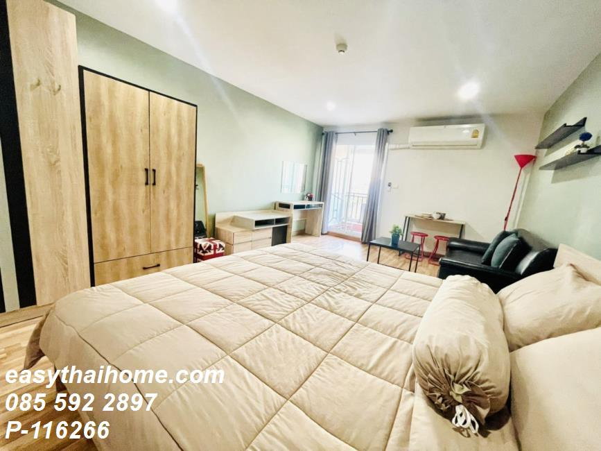 รูป P-116266 — ขายพร้อมผู้เช่าคอนโด ชั้น 8 Regent Home 19 Sukhumvit 93 ห้องสตูดิโอ วิวเมือง ใกล้ BTS บางจาก 085-592-2897 Line: @easythaihome - รูปที่ 7/9
