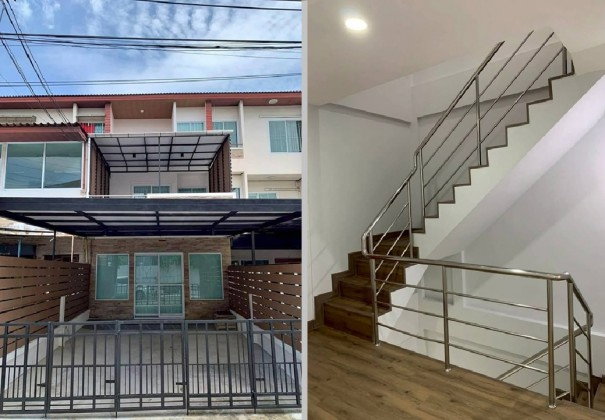 รูป ให้เช่าทาวน์โฮม 3 ชั้น ซอยพัฒนาการ 31/1 อาคารปรับปรุงใหม่ / แอร์ 6 เครื่อง / ไม่มีเฟอร์นิเจอร์ / อยู่อาศัย หรือ Home Office - รูปที่ 9/10