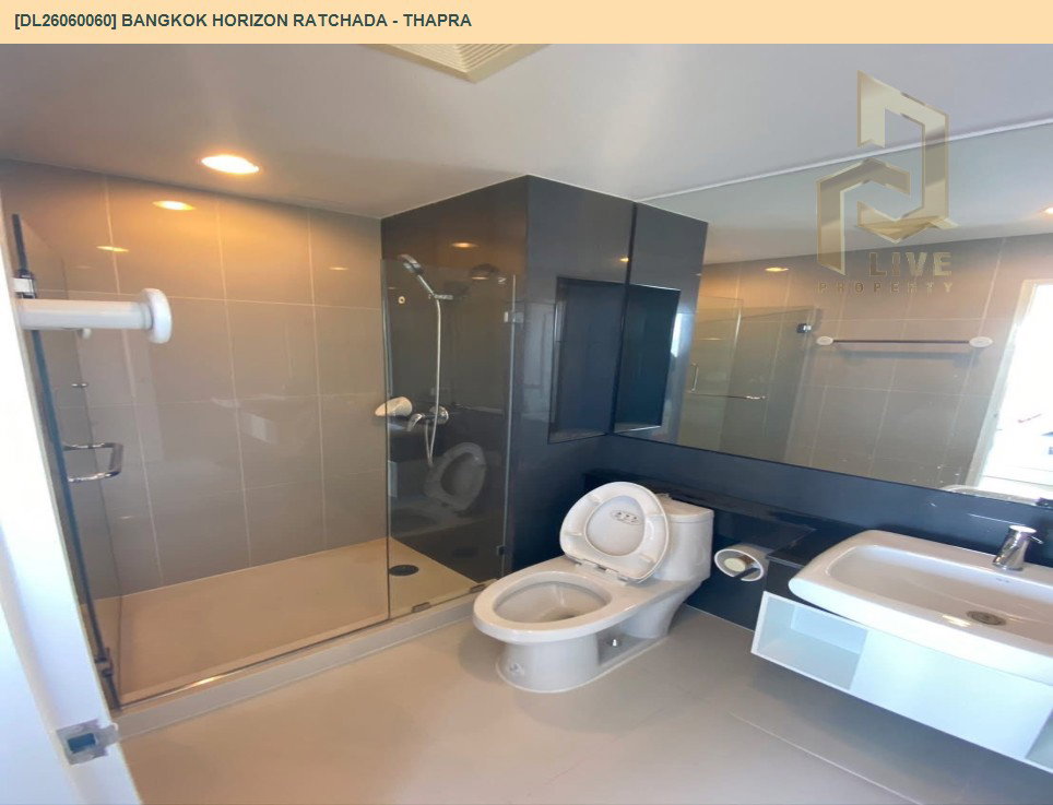 รูป DL26060060 ให้เช่าคอนโด แบงค์คอก ฮอไรซอน รัชดา - ท่าพระ (Bangkok Horizon Ratchada - Thapra) ใกล้ BTS ตลาดพลู พร้อมเข้าอยู่ โทรด่วน 0638692663 LineID @138fpvll - รูปที่ 6/6