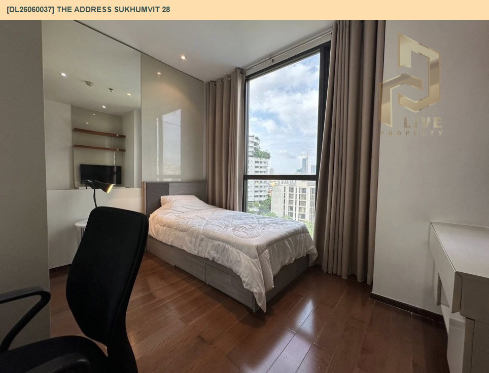รูป DL26060037 ให้เช่าคอนโด ดิ แอดเดรส สุขุมวิท 28 (The Address Sukhumvit 28) ใกล้ BTS พร้อมพงษ์ พร้อมเข้าอยู่ โทรด่วน 0653619502 LineID @217jgcbp - รูปที่ 5/11