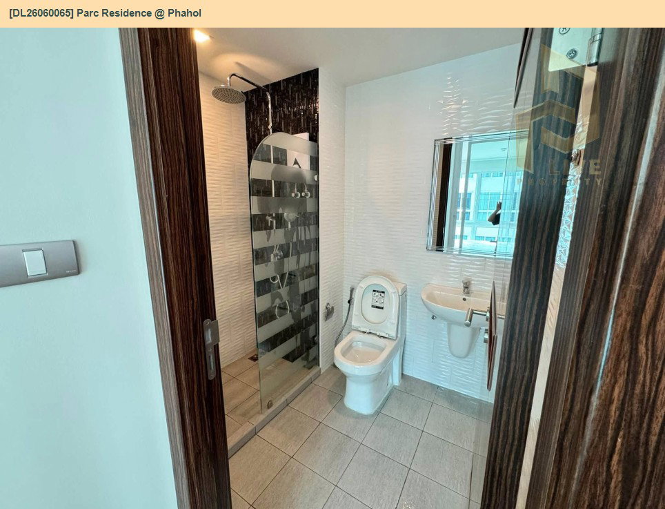 รูป DL26060065 ให้เช่าคอนโด พาร์ค เรสซิเดนซ์ แอท พหล (Parc Residence @ Phahol) ใกล้ BTS สายหยุด พร้อมเข้าอยู่ โทรด่วน 0653619502 LineID @217jgcbp - รูปที่ 6/6