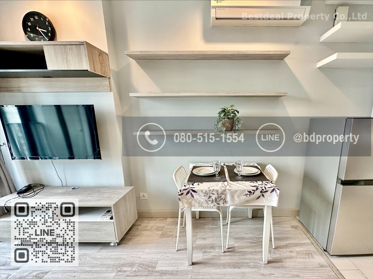 รูป Bestdeal ขายด่วน ห้องสวย เฟอร์ครบ 1Bedroom ขายเพียง 3.89  ล้านเท่านั้น  ห้องสวย ราคาดีที่สุดขาดทุนหลายแสน  ใกล้MRT และ เซ็นทรัลพระราม 9 เพียง 80 ม. - รูปที่ 3/15