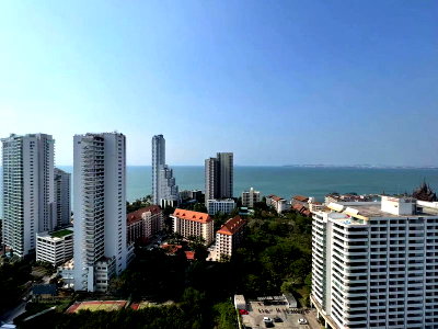 Condos for rent Pattaya : ⛵ Riviera Wongamat ⛵ Sea view / 26F / 1bedroom >> THB16,000/month彡
