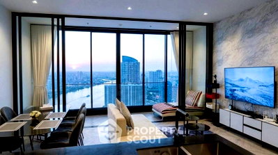Condos for rent : 42nd-Floor 2-BR Chapter Charoennakhorn Riverside BTS Krung Thon Buri (ID 2939908)