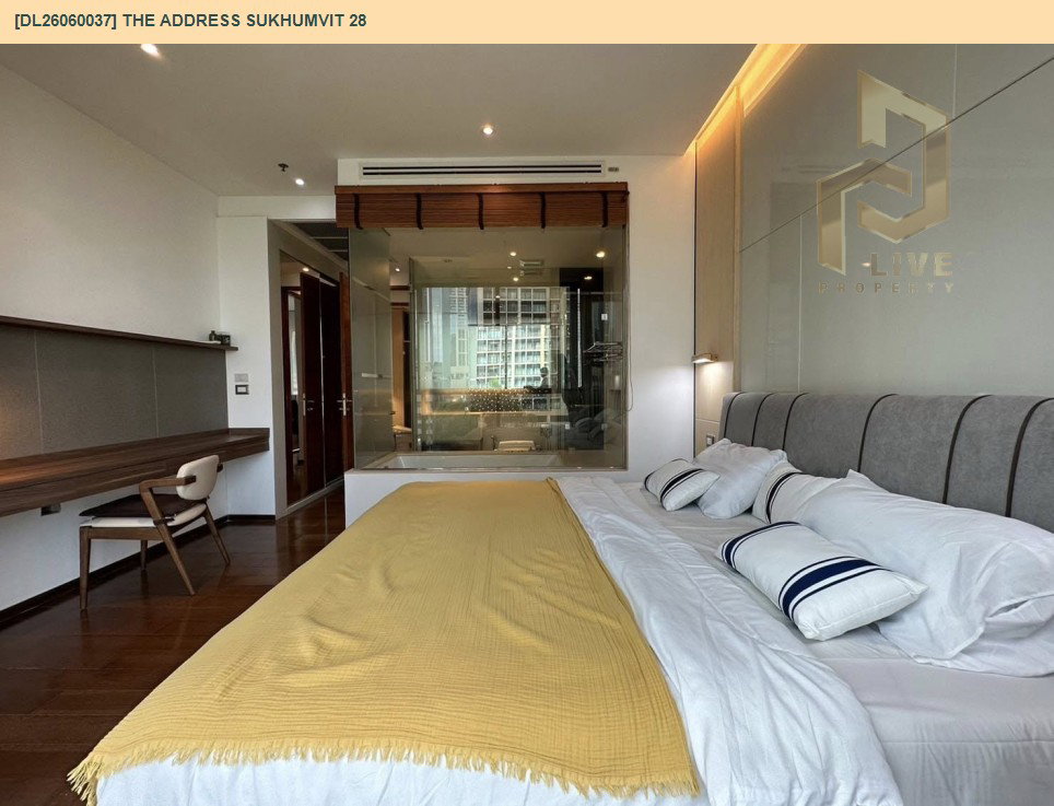 รูป DL26060037 ให้เช่าคอนโด ดิ แอดเดรส สุขุมวิท 28 (The Address Sukhumvit 28) ใกล้ BTS พร้อมพงษ์ พร้อมเข้าอยู่ โทรด่วน 0653619502 LineID @217jgcbp - รูปที่ 3/11