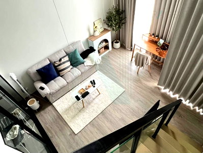 Condos for rent : 🚩 For Rent Condo ORIGIN PLUG & PLAY NONTHABURI STATION Building 1, Floor 19,Duplex, Room size 27 sqm
