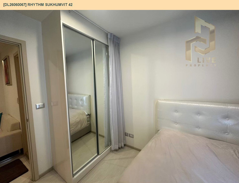 รูป DL26060067 ให้เช่าคอนโด ริทึ่ม สุขุมวิท 42 (Rhythm Sukhumvit 42) ใกล้ BTS เอกมัย พร้อมเข้าอยู่ โทรด่วน 0614453194 LineID @952jdxxk - รูปที่ 4/6