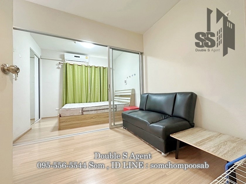 รูป SS 299 #ให้เช่าพลัมคอนโดบางใหญ่สเตชั่น #ให้เช่าพลัมคอนโดตรงคลองถนน ขนาด 23 ตร.ม ตึก F ชั้น 2 #ให้เช่าคอนโดใกล้รถไฟฟ้า - รูปที่ 4/11