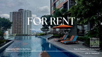 Condos for rent : R-084 🏢 The Base Height Chiang Mai by Sansiri – Mountain View Unit Premium condominium in a prime location, only3 m. from Central Festival Chiang Mai