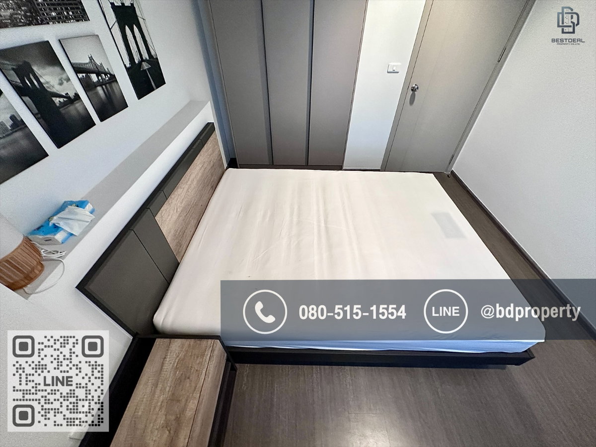 รูป Bestdeal ให้เช่า 1 ห้องนอน 31ตรม.ราคา 16,000/เดือนเท่านั้น เฟอร์นิเจอร์และเครื่องใช้ไฟฟ้าครบ“IDEO สุขุมวิท 93” ใกล้ BTS บางจาก 50 ม. - รูปที่ 8/14