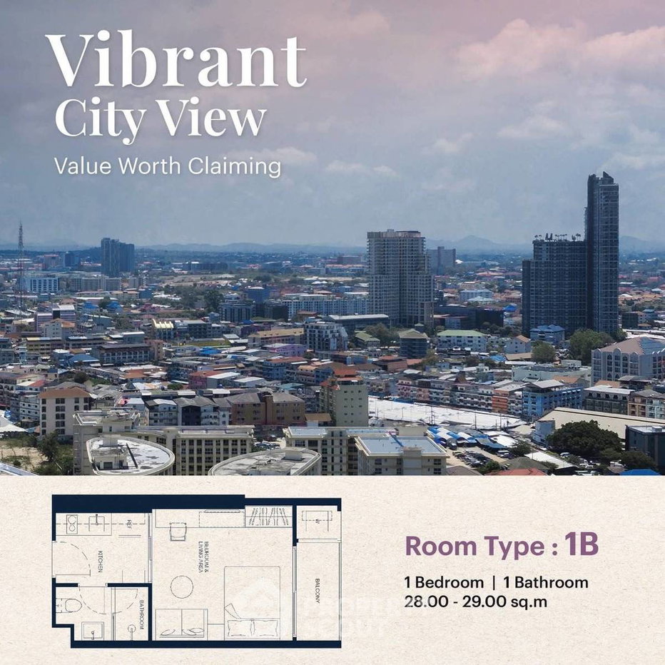 รูป คอนโด 1 ห้องนอน PTY Residence Sai 1 ใต้พัทยา ชั้น 12A ขนาด 29 ตร.ม. (ID 2464601) - รูปที่ 7/8