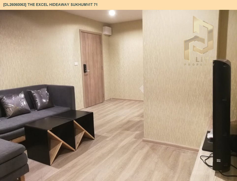 รูป DL26060063 ให้เช่าคอนโด ดิ เอ็กเซล ไฮด์ อะเวย์ สุขุมวิท 71 (The Excel Hideaway Sukhumvit 71) ใกล้ BTS อ่อนนุช พร้อมเข้าอยู่ โทรด่วน 0638692663 LineID @138fpvll - รูปที่ 2/6