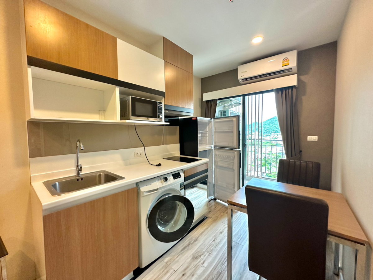 รูป ให้เช่า : Plus condo 1 ห้องนอน วิวทะเล - ตกแต่งสวย พร้อมเข้าอยู่ - 9,000 เท่านั้น - รูปที่ 7/19