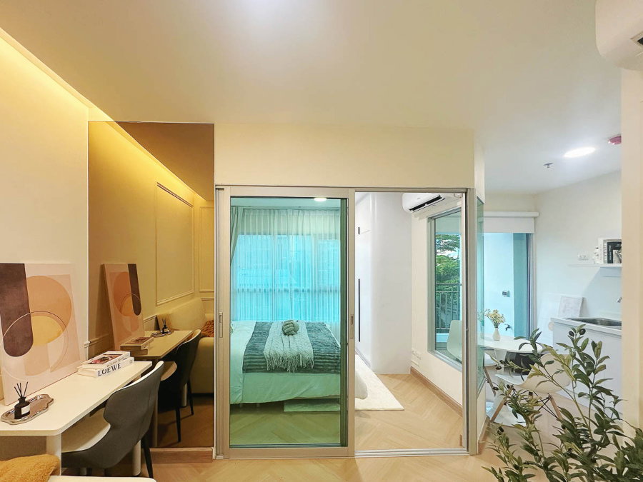 รูป ขาย คอนโด Aspire พระราม 4 แบบ 1 ห้องนอน 28 ตรม รีโนเวทใหม่ ตกแต่งสวย เฟอร์นิเจอร์ครบ ใกล้ BTS เอกมัย พระโขนง กล้วยน้ำไท สุขุมวิท คลองเตย : MJ26S-010 - รูปที่ 2/8