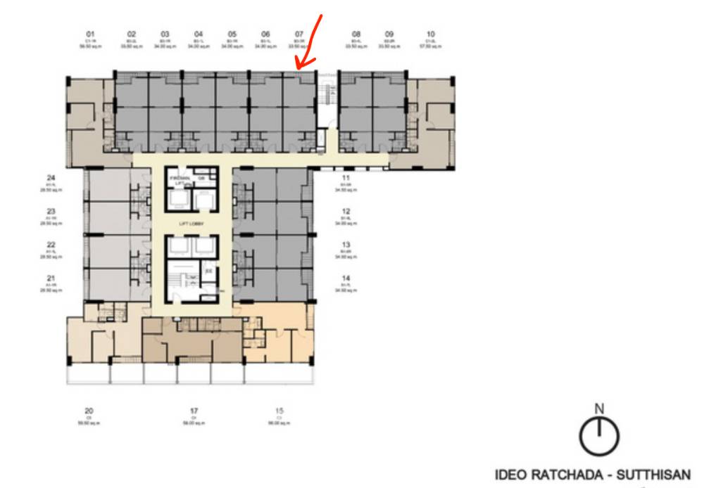 picture 1-BR Condo For Sale Ideo Ratchada-Sutthisan Near MRT Ratchadaphisek (ID 2056602) - 12/12