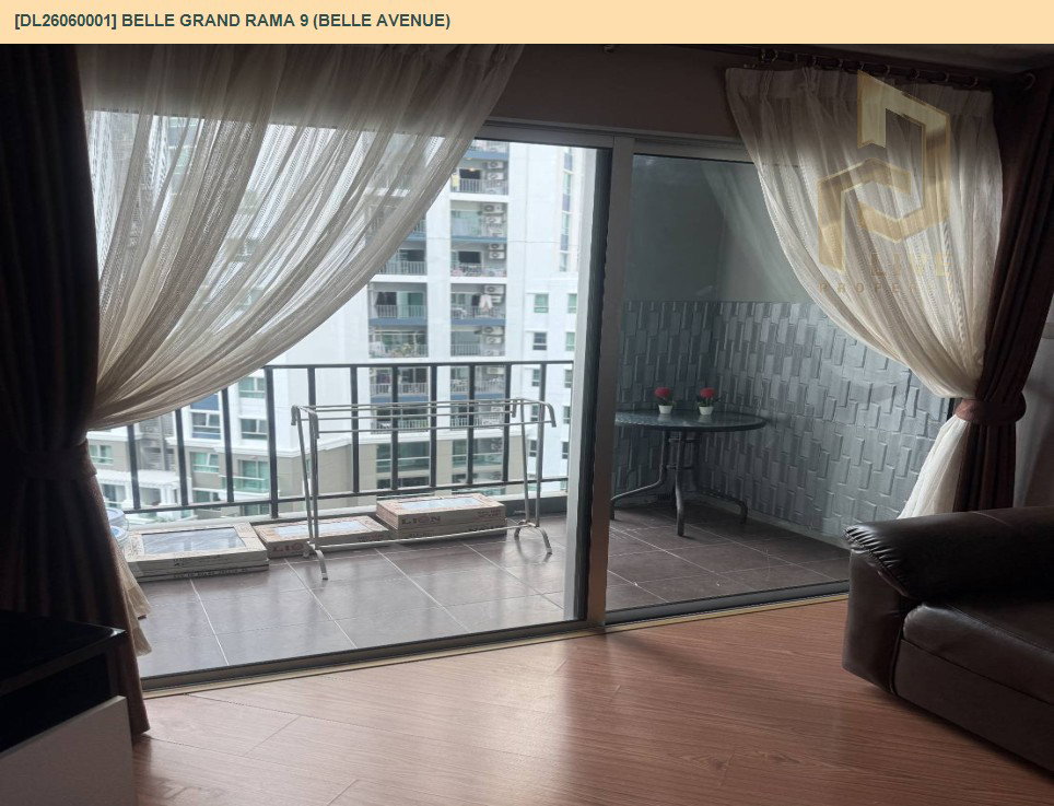 รูป DL26060001 ให้เช่าคอนโด เบล แกรนด์ พระราม 9 (เบล อเวนิว) (Belle Grand Rama 9 (Belle Avenue)) ใกล้ MRT พระราม 9 พร้อมเข้าอยู่ โทรด่วน 0638692663 LineID @138fpvll - รูปที่ 9/13
